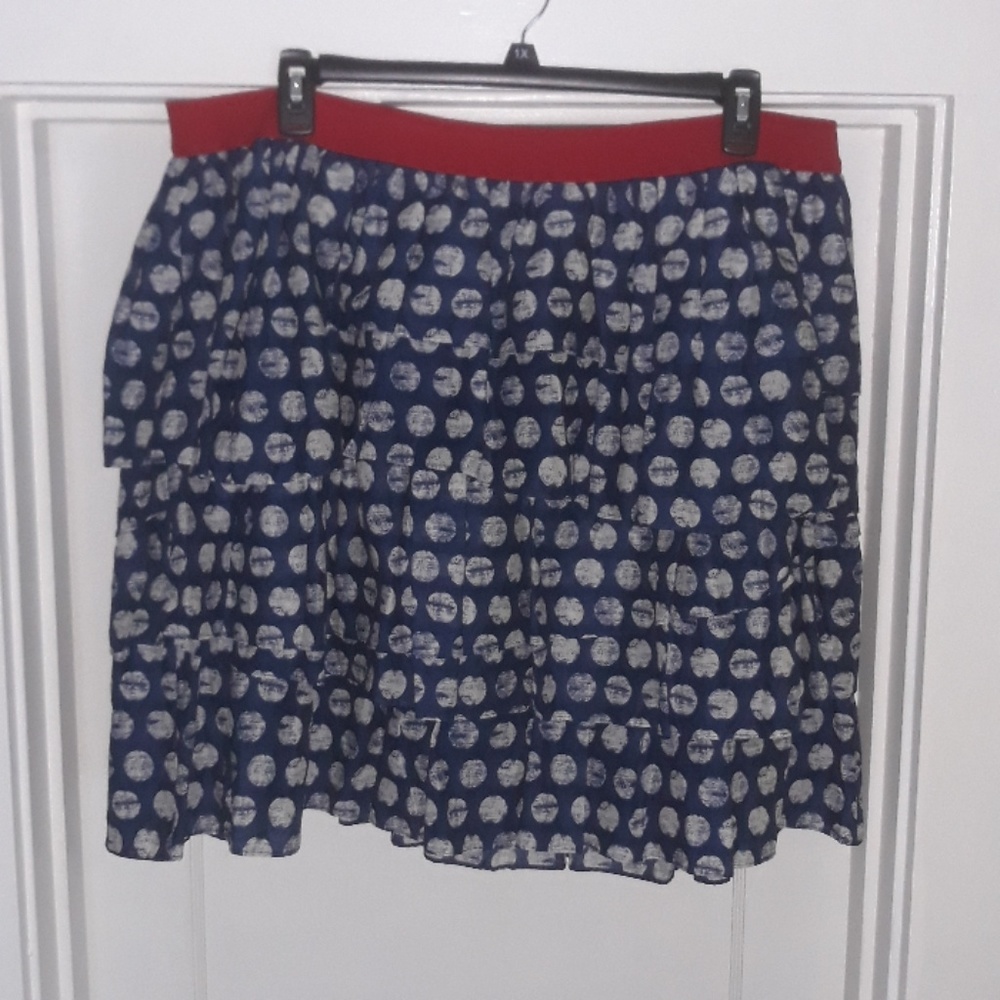 Lane bryant polka dot skirt
